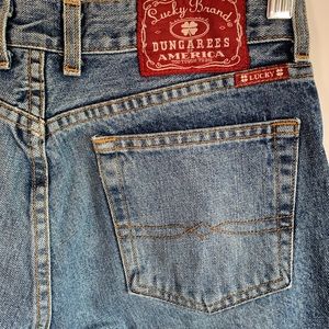 Lucky brand Dungarees size 6/28 flared, vintage.